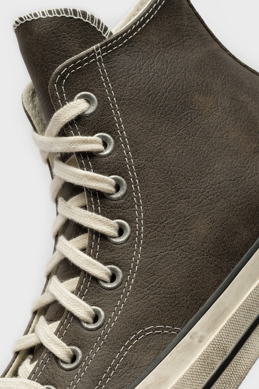 Converse Chuck 70 Burnished Leather Sneaker in Black/Egret/Blue - Notre