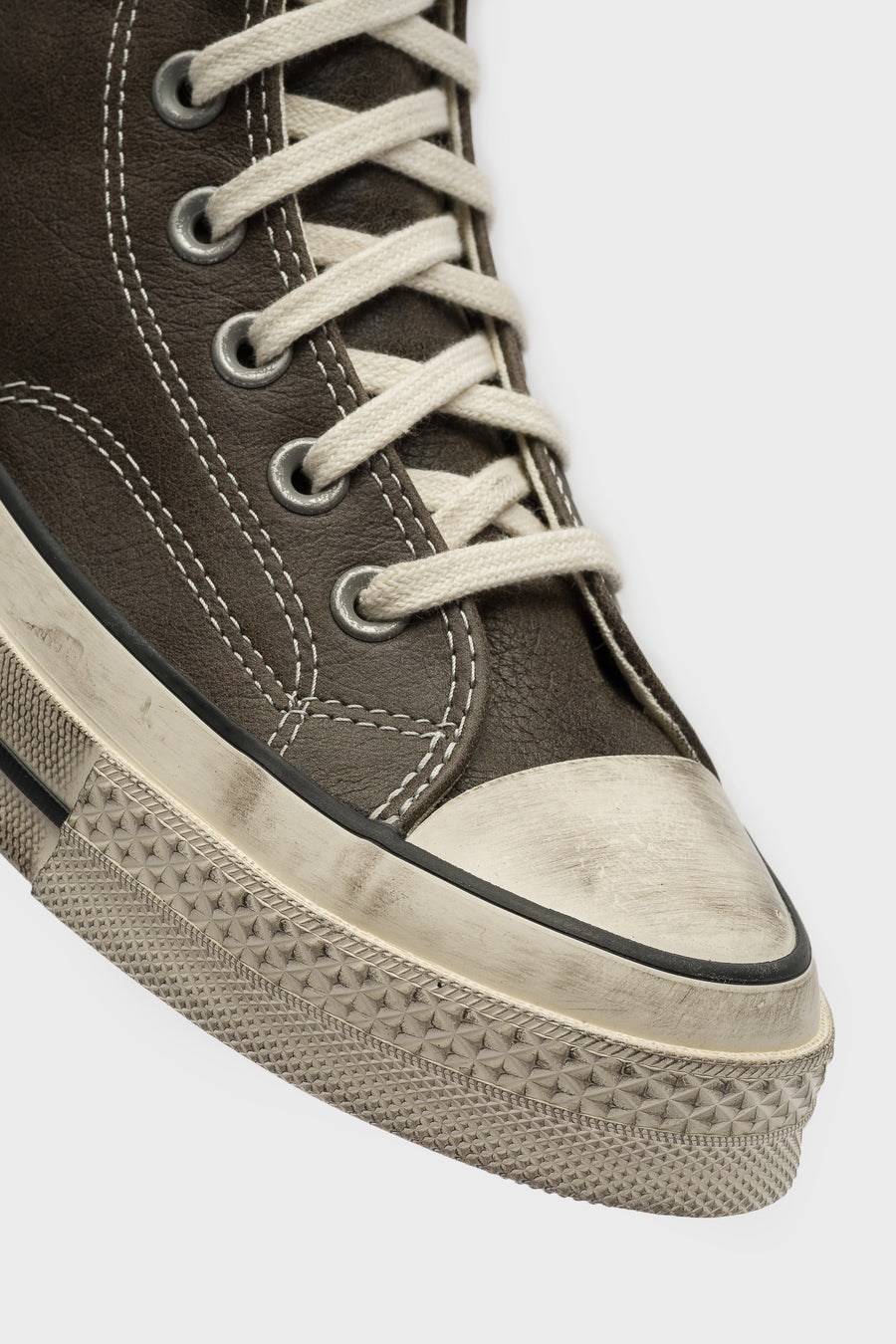 Converse Chuck 70 Burnished Leather Sneaker in Black/Egret/Blue - Notre