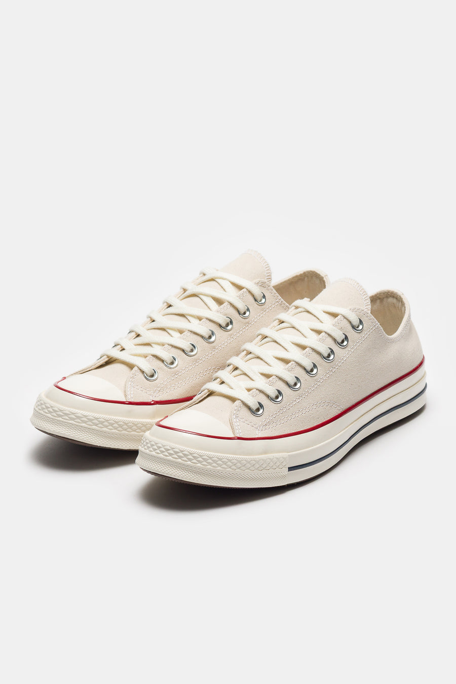 Chuck 70 Ox Sneaker in Parchment/Garnet/Egret