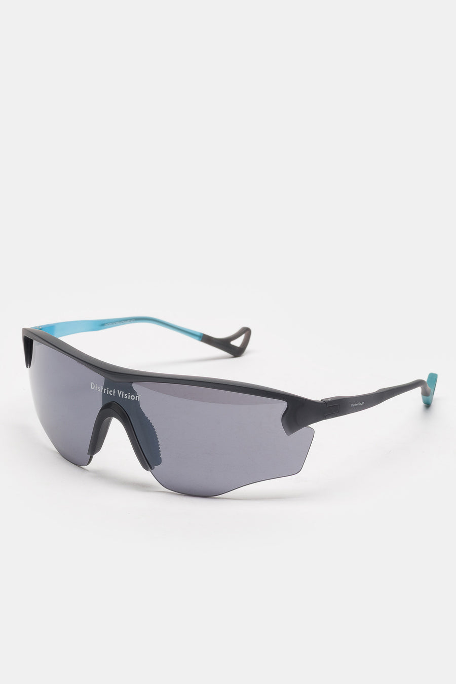 District Vision Junya Racer Sunglasses in Azure Black/D+ Onyx Mirror - Notre