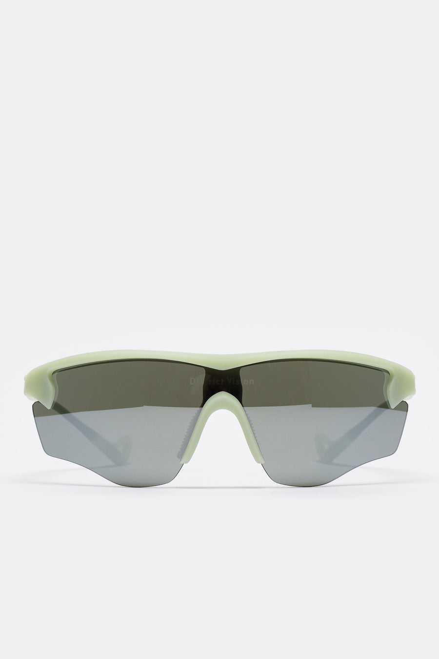 District Vision Junya Racer Sunglasses in Pistachio/D+ Silver Flash Mirror - Notre