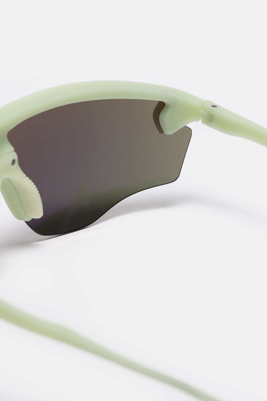 District Vision Junya Racer Sunglasses in Pistachio/D+ Silver Flash Mirror - Notre
