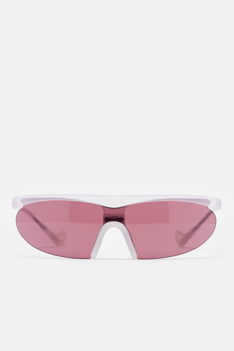 District Vision Koharu Eclipse Sunglasses in Clear/D+ Black Rose - Notre