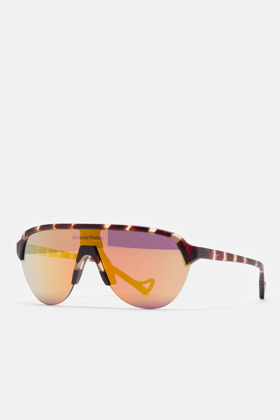 Nagata Speed Blade Sunglasses in Tortoise/D+ Amber Mirror