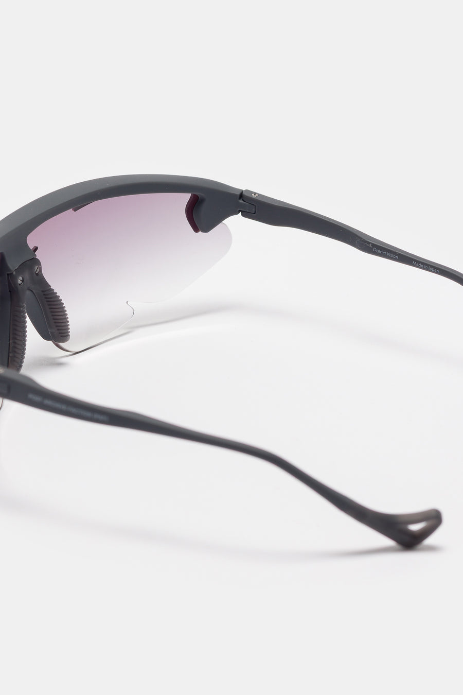 District Vision PAF Junya Racer Sunglasses in Off-Black/D+ Gray Gradient - Notre