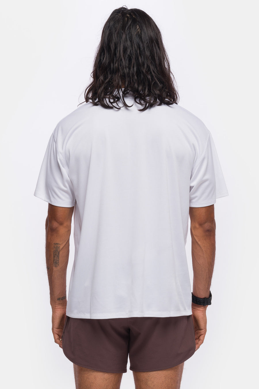 District Vision Short Sleeve Boxy Training T-Shirt in White - Notre