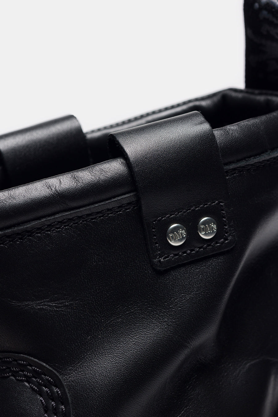 Dr. Martens Anistone Lo Leather Biker Boot in Black/Wanama - Notre