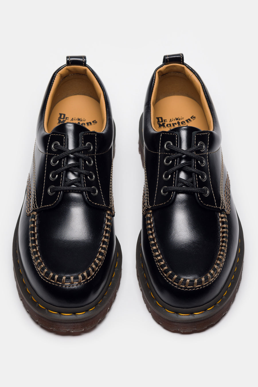 Lowell Moc Toe Shoe in Black Analine - Dr. Martens Lowell Moc Toe Shoe in Black Analine - Dr. Martens