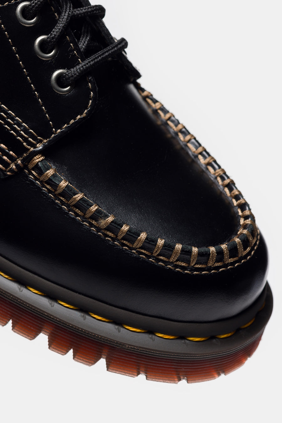 Lowell Moc Toe Shoe in Black Analine Lowell Moc Toe Shoe in Black Analine
