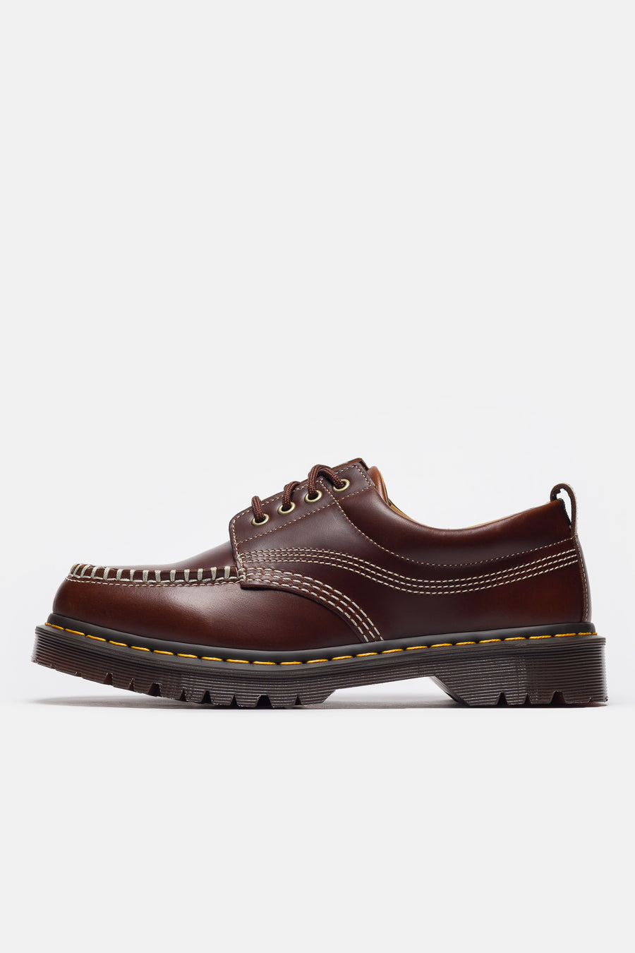 Lowell Moc Toe Shoe in Butterscotch - Dr Martens