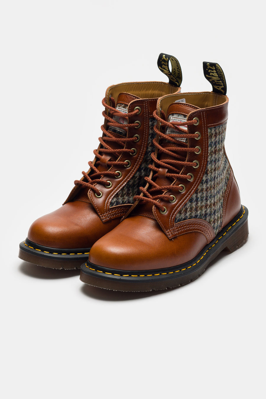 Dr. Martens 1460 Pascal Harris Tweed Boot in Amber Tan/Multi - Notre