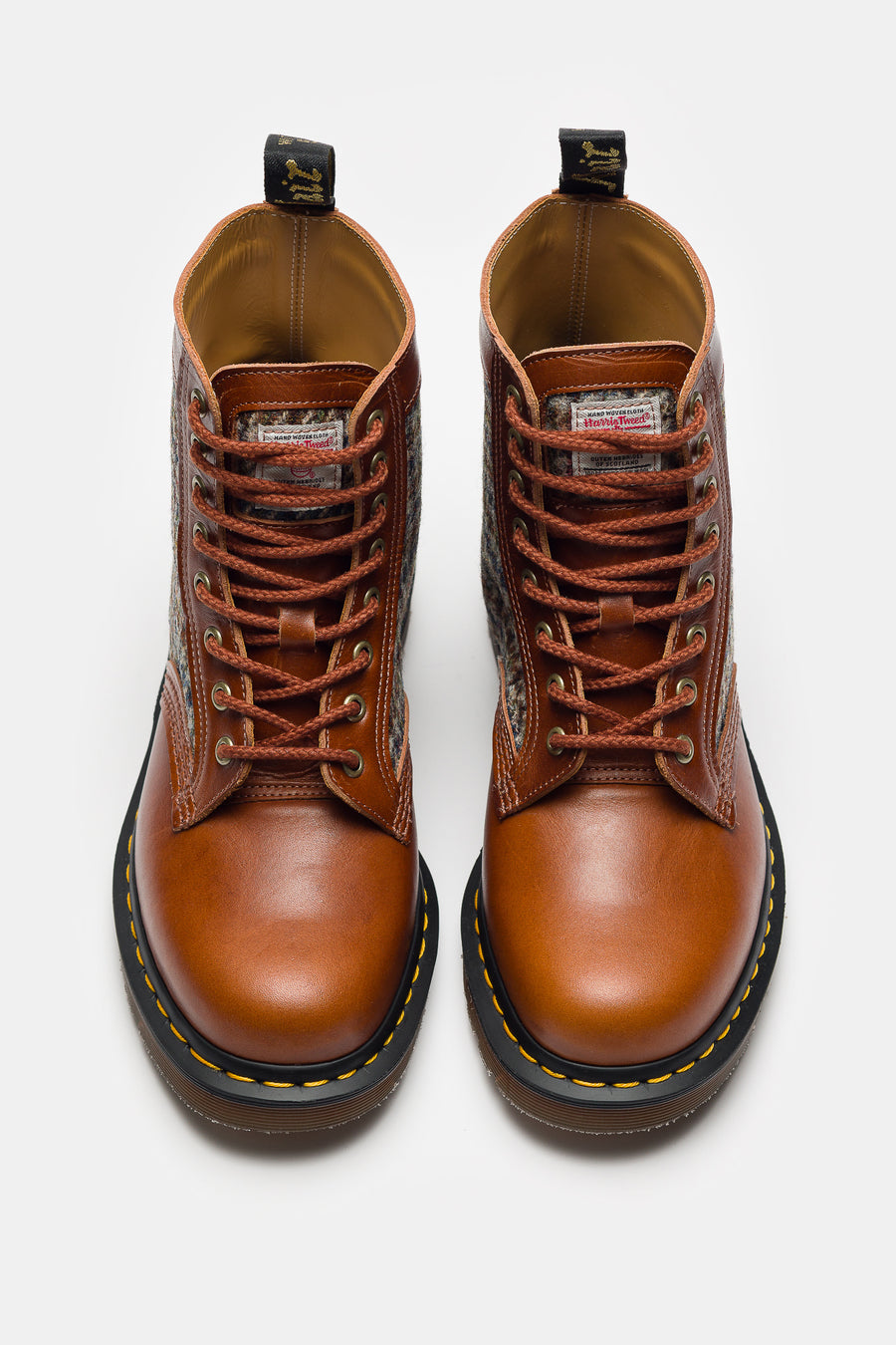 Dr. Martens 1460 Pascal Harris Tweed Boot in Amber Tan/Multi - Notre