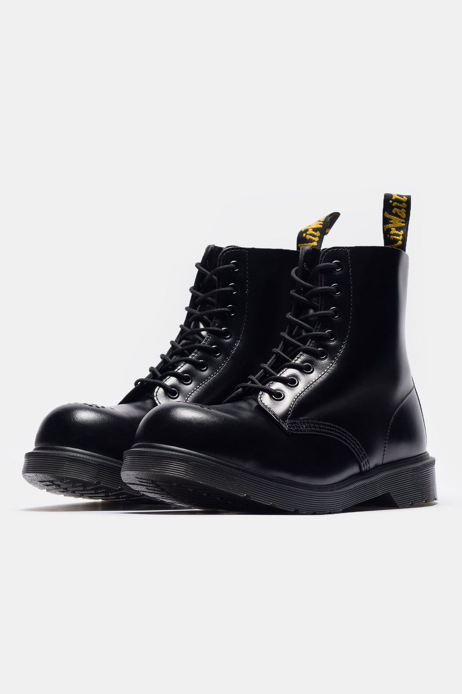 Dr. Martens 1460 Analine Leather Steel Toe Boot in Black - Notre