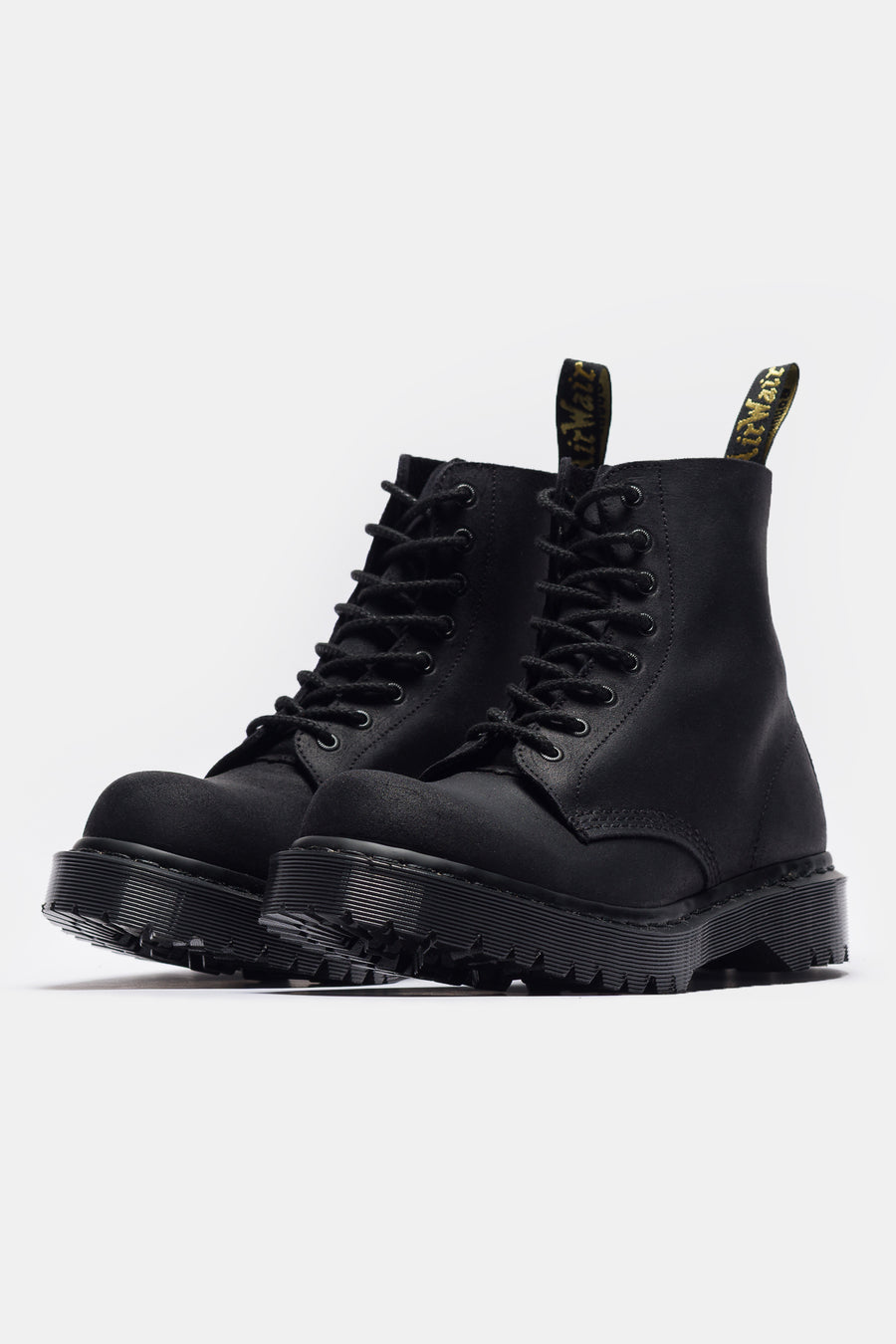 Dr. Martens 1460 Bex Bump Toe Boot in Black Wax Commander - Notre