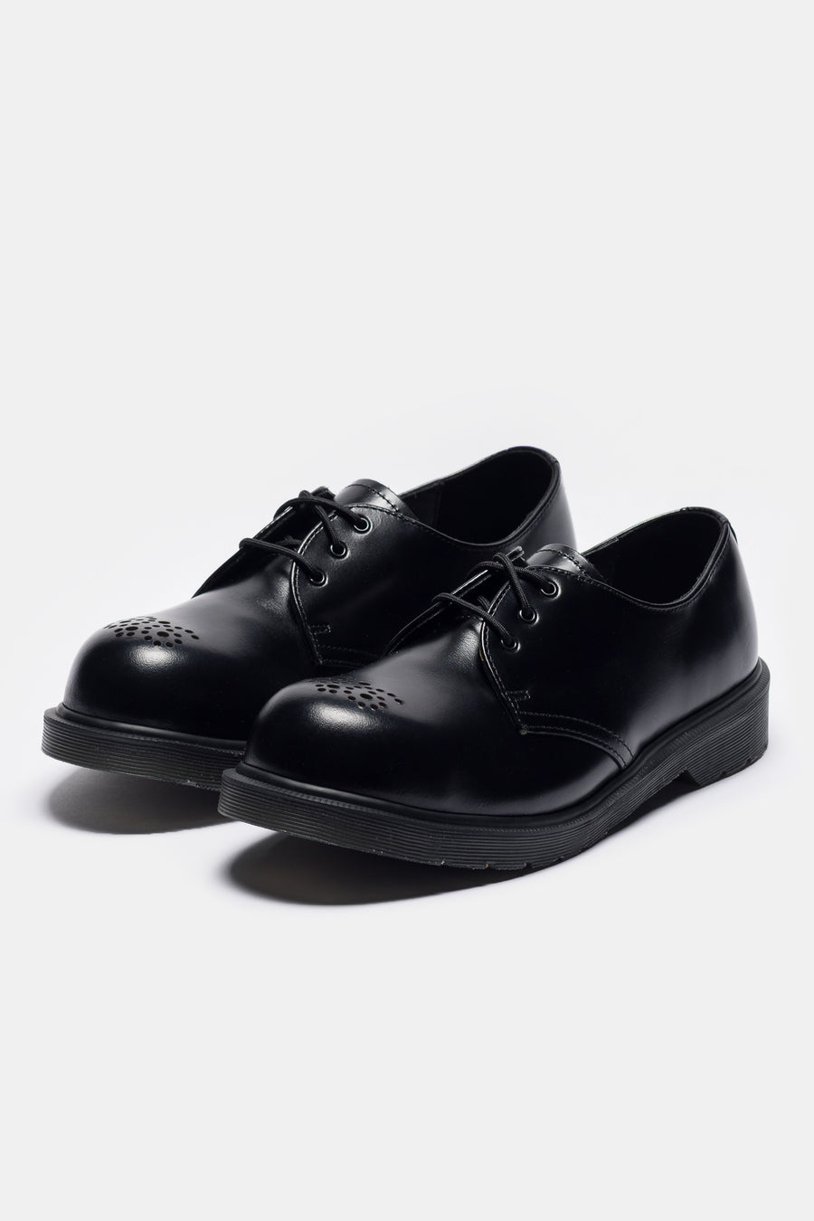 1461 Analine Leather Steel Toe Derby in Black
