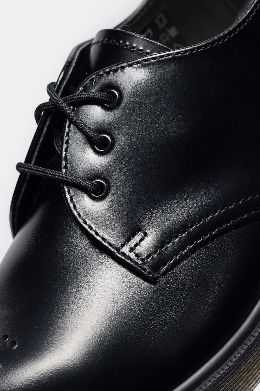 1461 Analine Leather Steel Toe Derby in Black