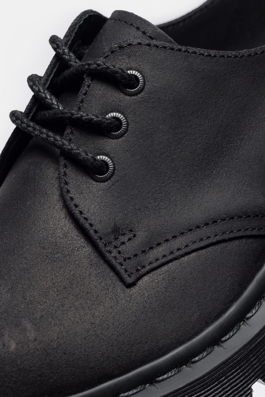 Dr. Martens 1461 Bex Bump Toe Derby in Black Wax Commander - Notre