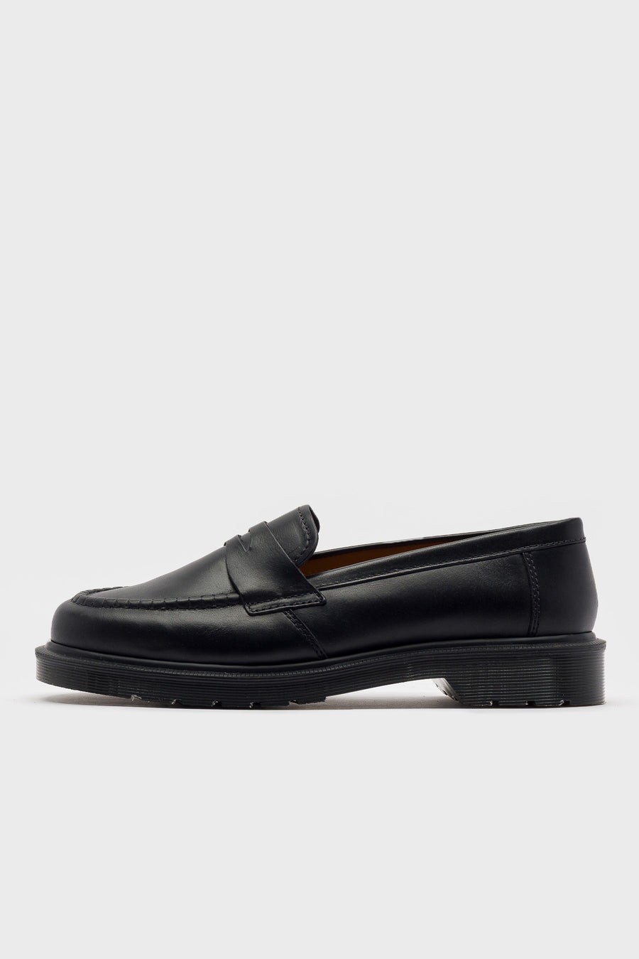 Dr. Martens Made In England Delapre Penny Loafer in Black Classic Calf - Notre