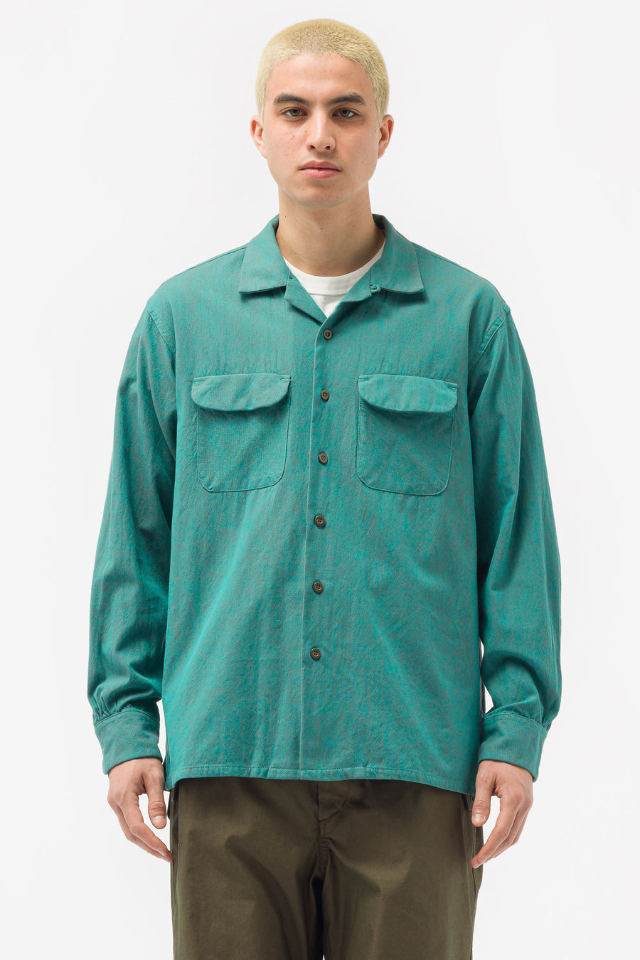 Engineered Garments - Classic Shirt in Jade Iridescent