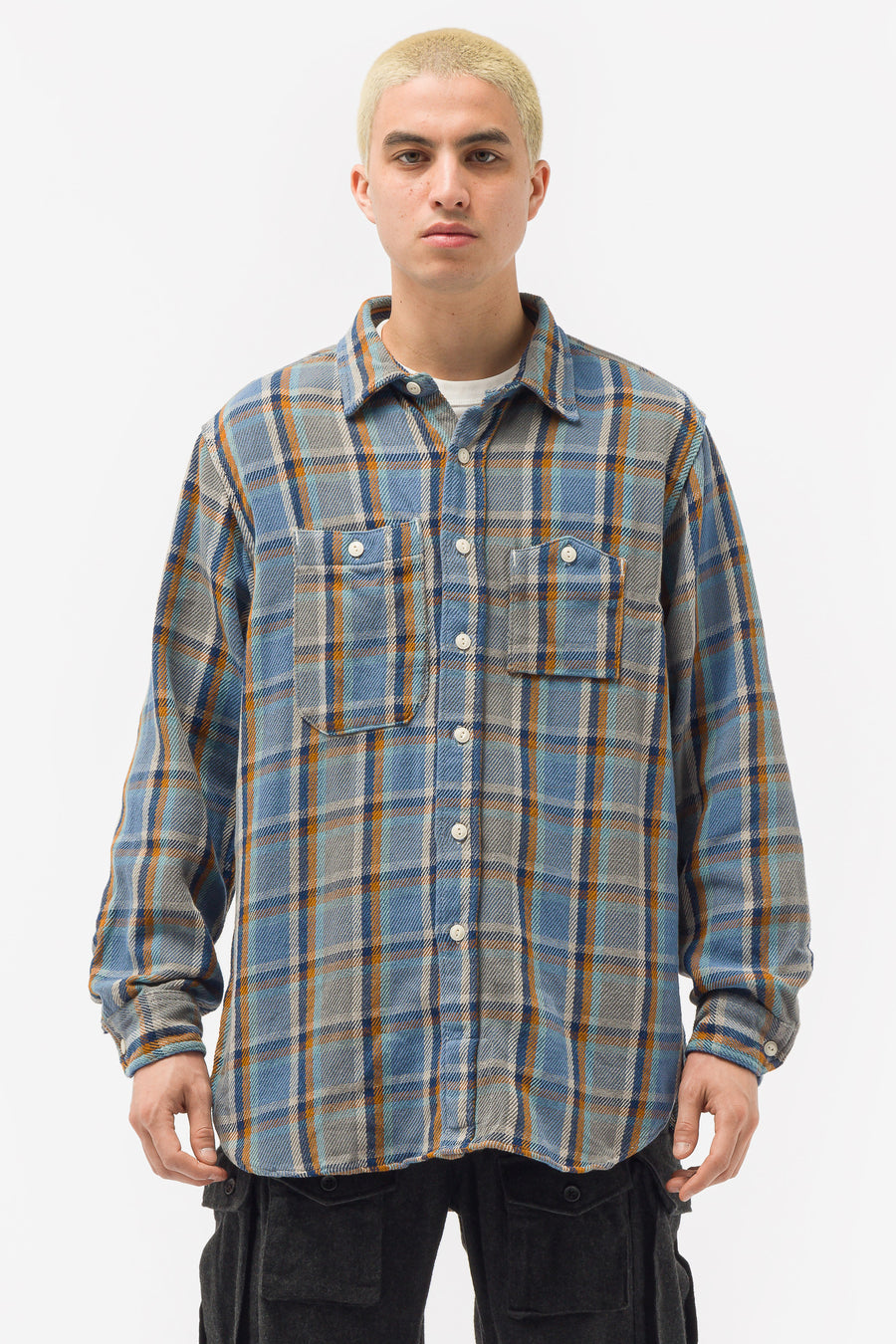 Engineered Garments - Work Shirt in Blue/Plaid