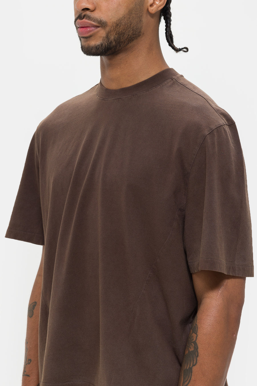 Entire Studios Dart Tee in Brown - Notre