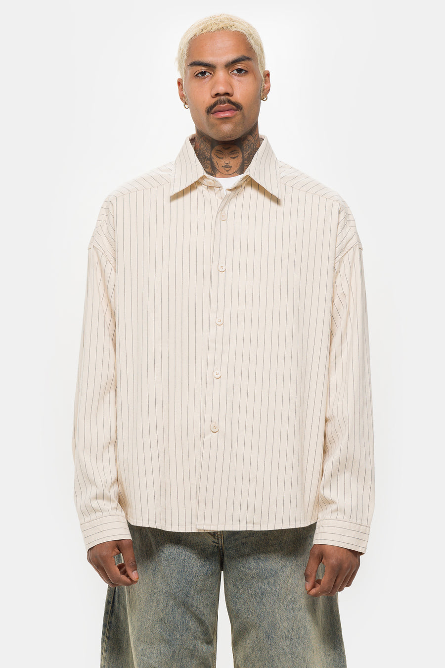 Entire Studios Miller Shirt in Off White - Notre