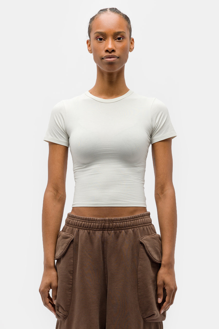 Entire Studios Micro Tee in White Notre