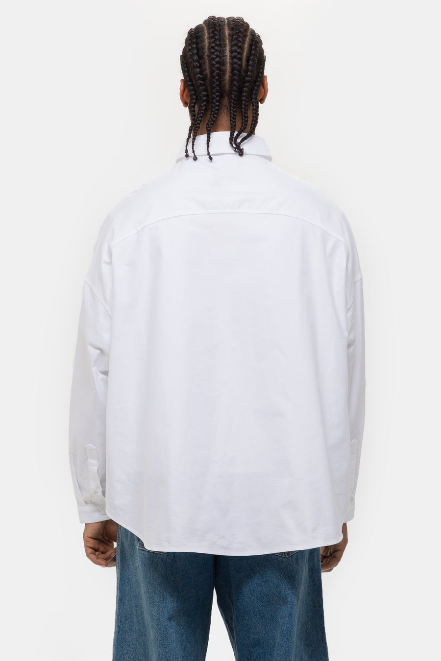 Estudio Niksen Oxford Balloon Shirt in White - Notre