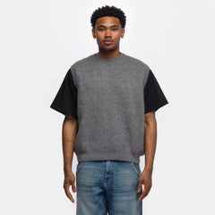 Alpaca Knit Vest in Grey - Estudio Niksen