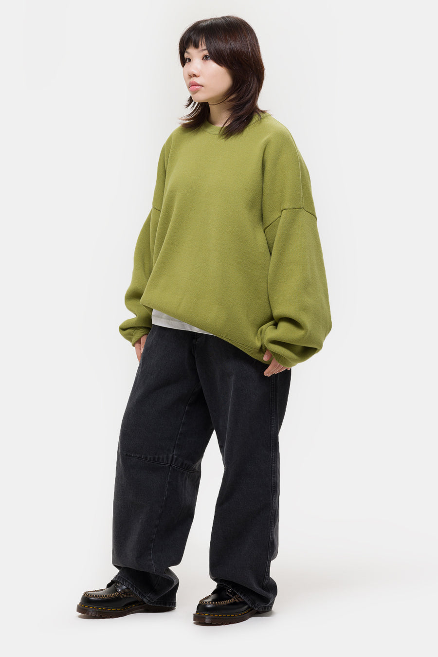 Estudio Niksen Balloon Heavy Sweater in Pistachio - Notre