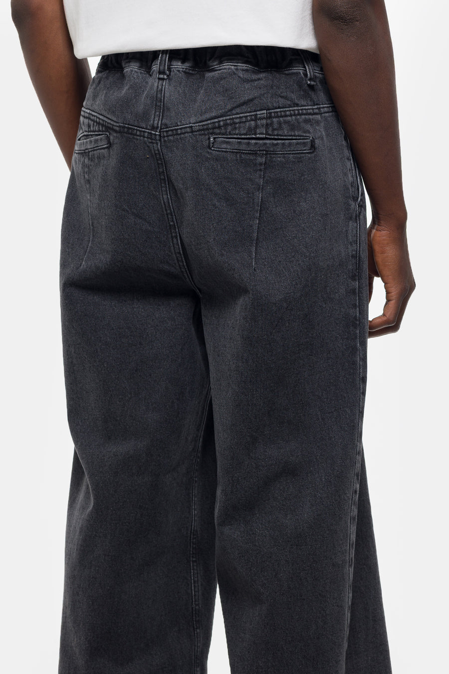 Estudio Niksen Big Hem Denim Jean in Black - Notre