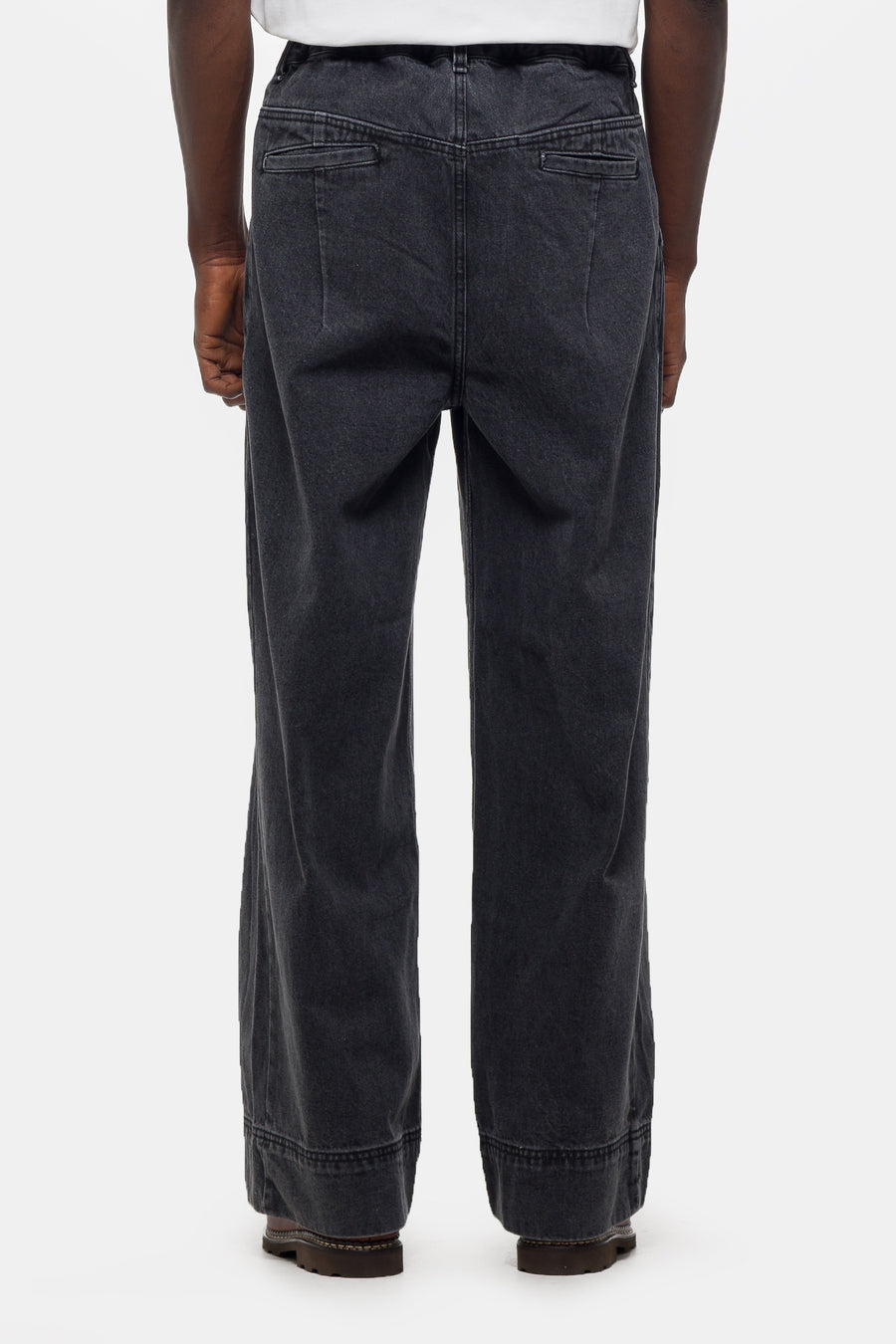 Estudio Niksen Big Hem Denim Jean in Black - Notre