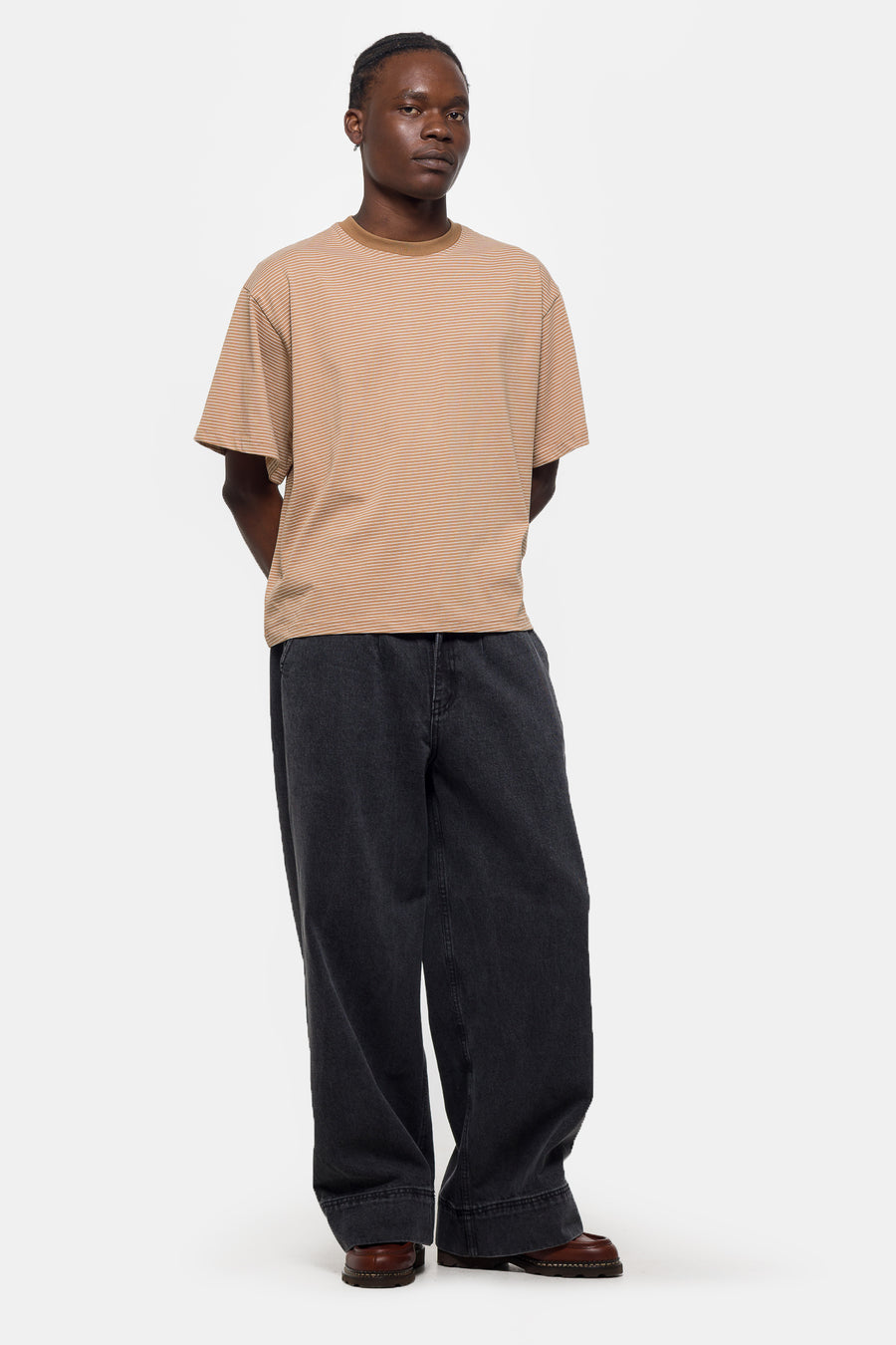 Estudio Niksen Big Hem Denim Jean in Black - Notre