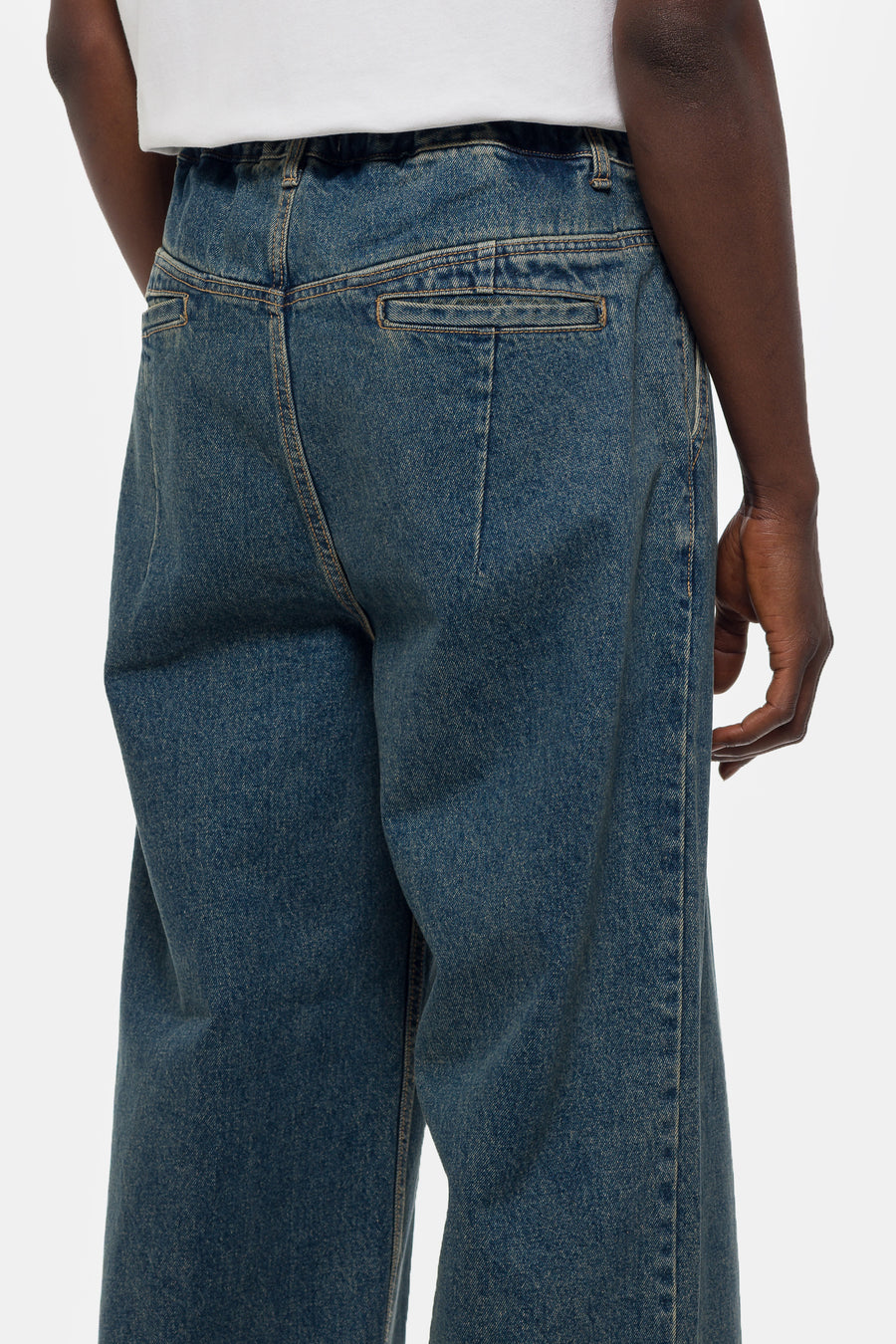 Estudio Niksen Big Hem Denim Jean in Blue - Notre