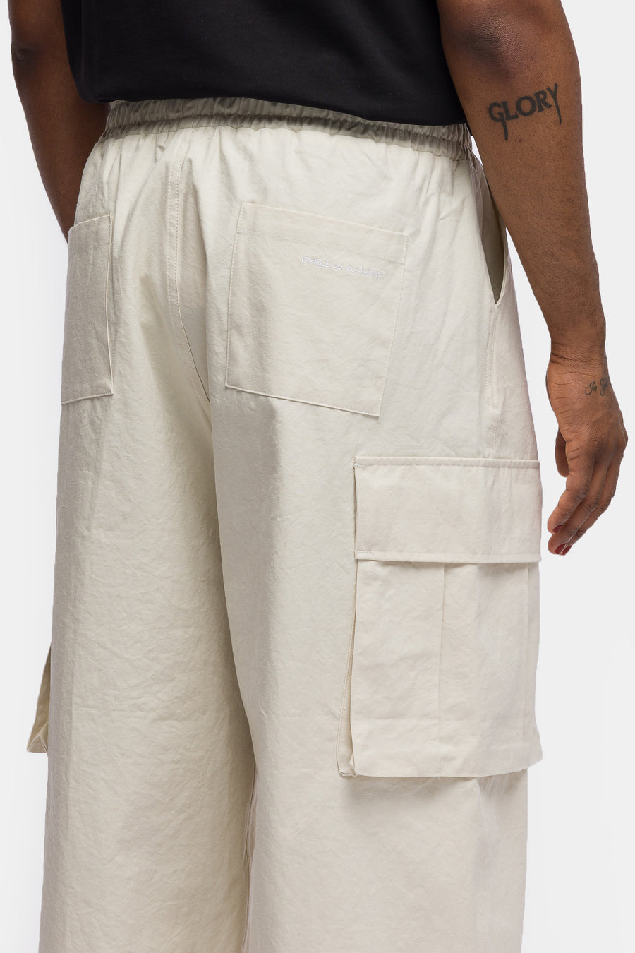 Cargo String Balloon Pant in Ivory