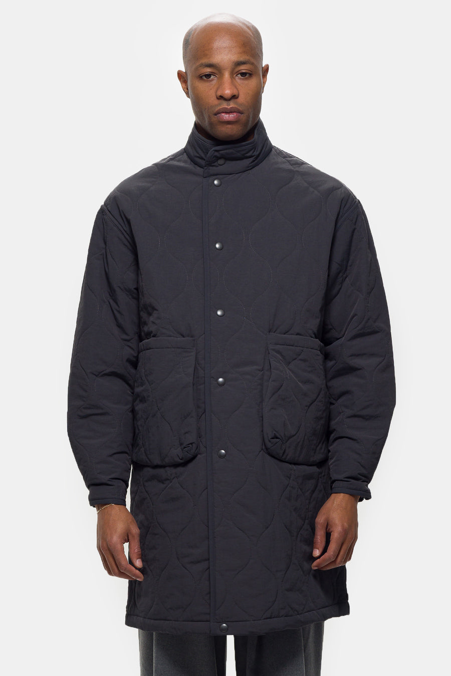 Convertible Padded Jacket in Grey