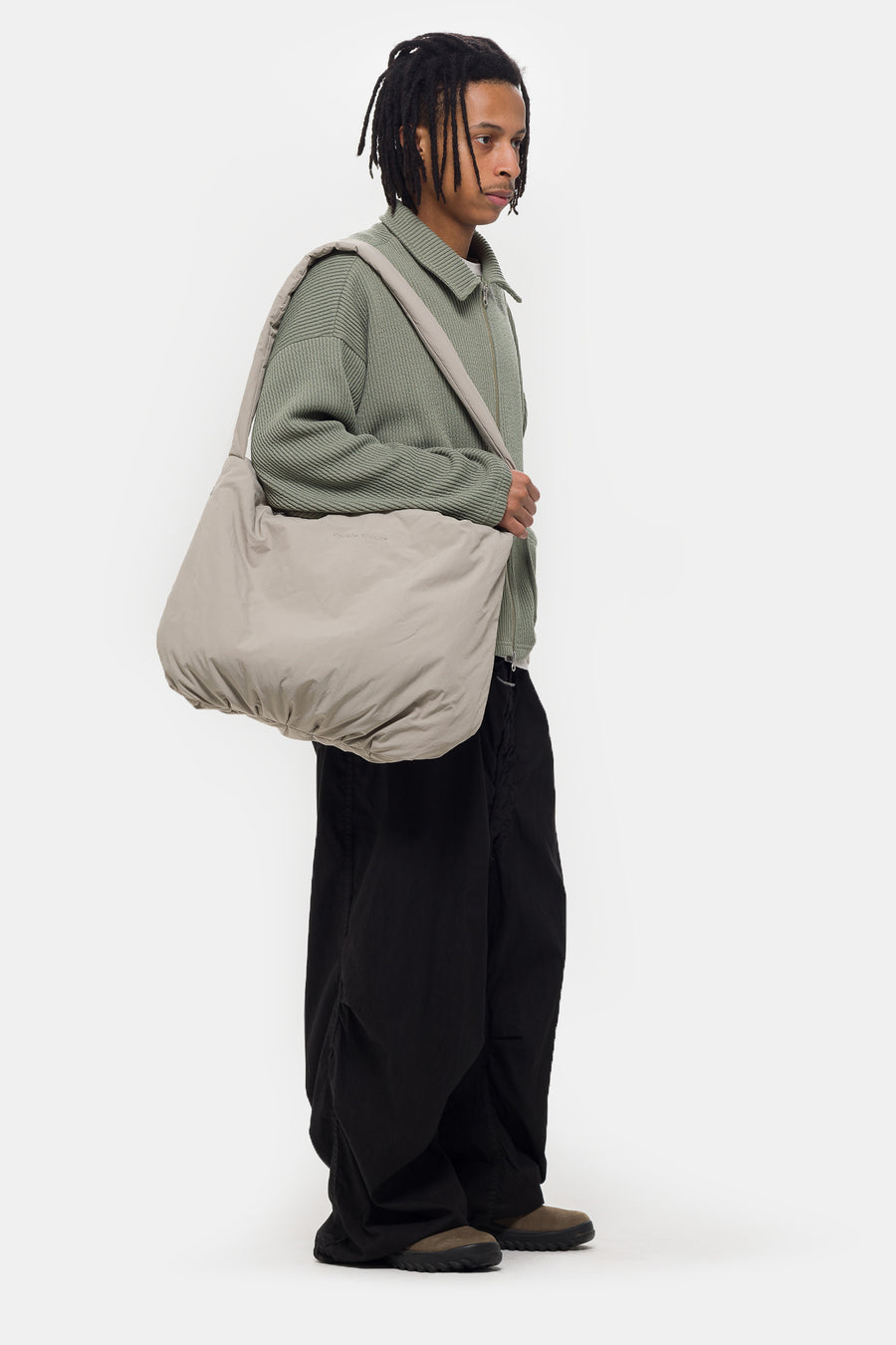 Estudio Niksen Crossbody Padded Bag in Grey - Notre