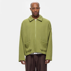 Double Zip Pocket Sweater in Pistachio