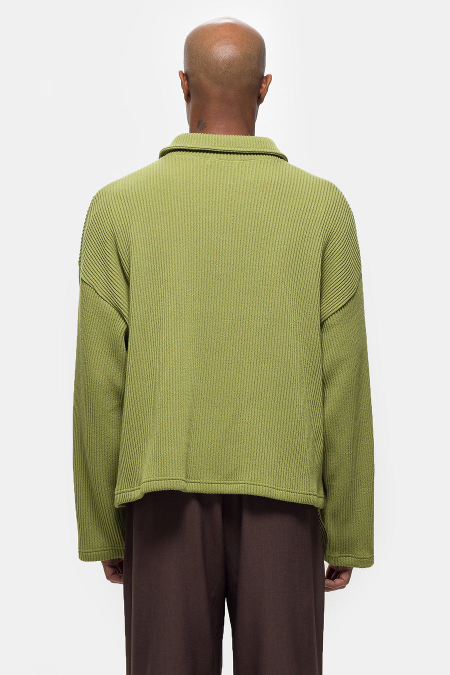 Double Zip Pocket Sweater in Pistachio