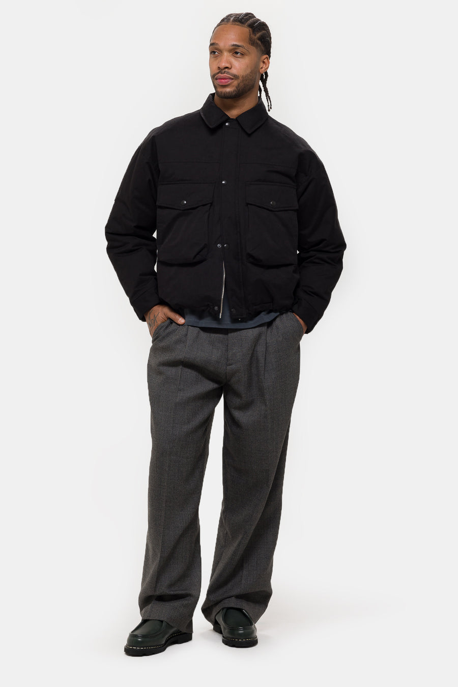 Estudio Niksen Down Pocket Jacket in Black - Notre