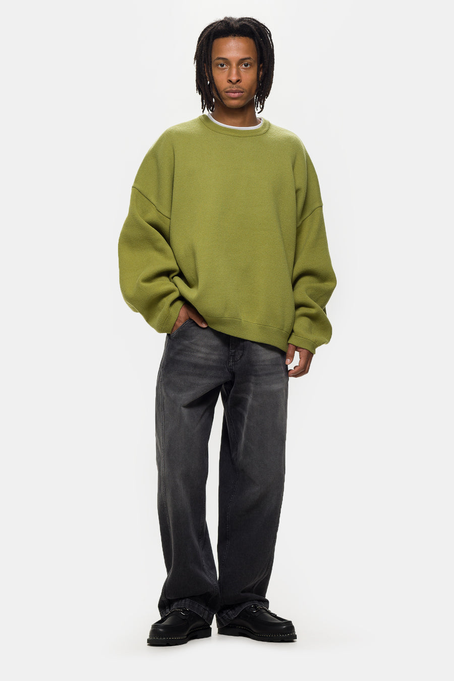 Estudio Niksen In-Stitch Denim Jean in Black - Notre