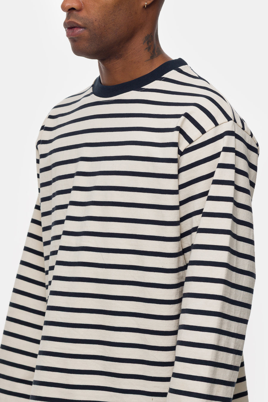 Longsleeve Stripe Top in Navy