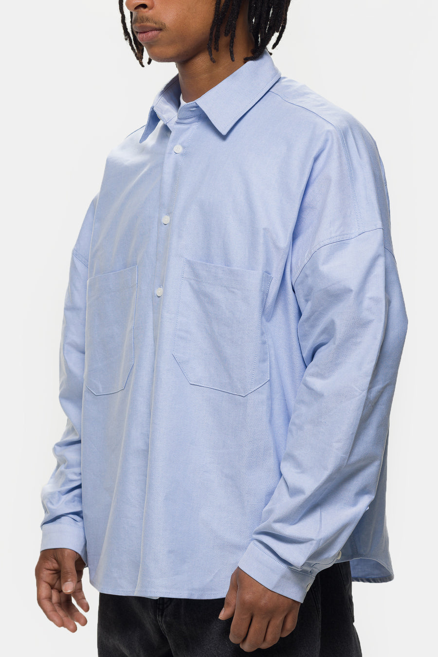 Estudio Niksen Oxford Balloon Shirt in Blue - Notre