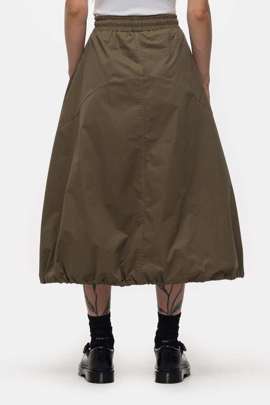 Estudio Niksen Pintuck Ballon Skirt in Khaki - Notre