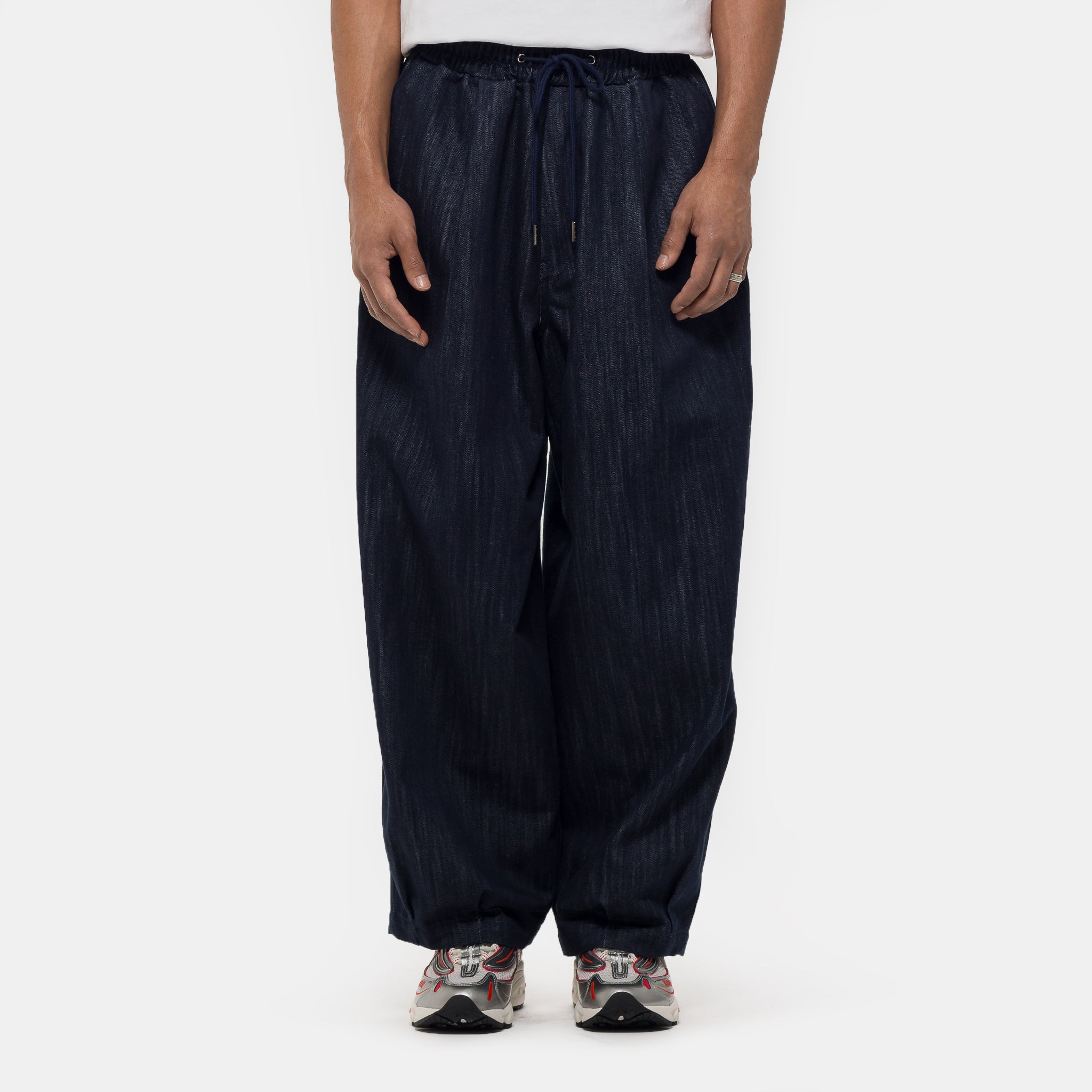 Pintuck Balloon Pant in Indigo - Estudio Niksen