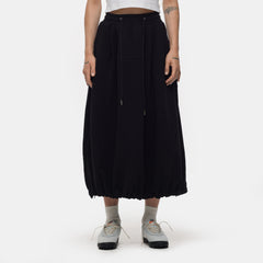 Pintuck Jogger Skirt in Black - Estudio Niksen