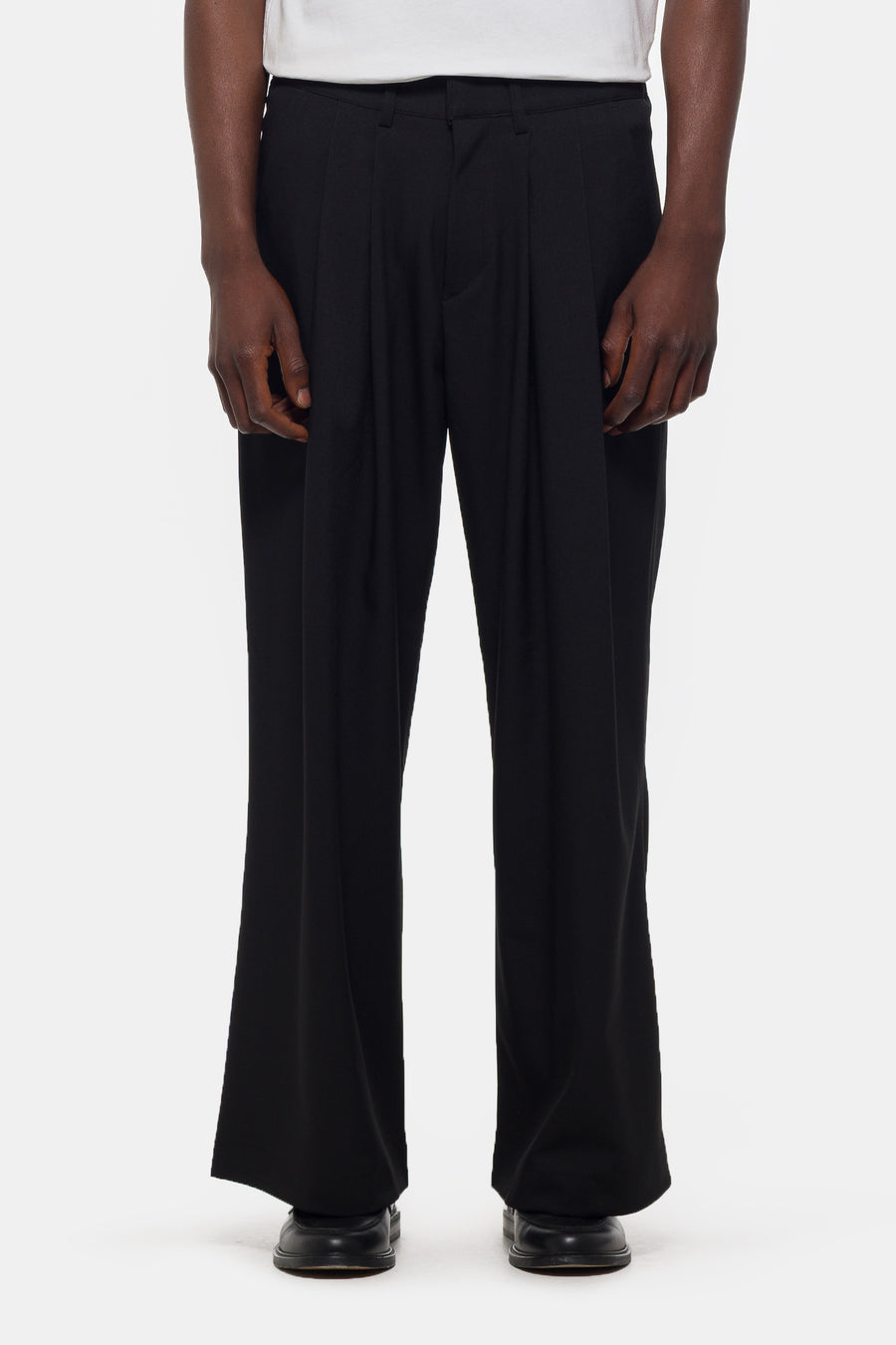 Estudio Niksen Pintuck Maxi Trouser in Black - Notre