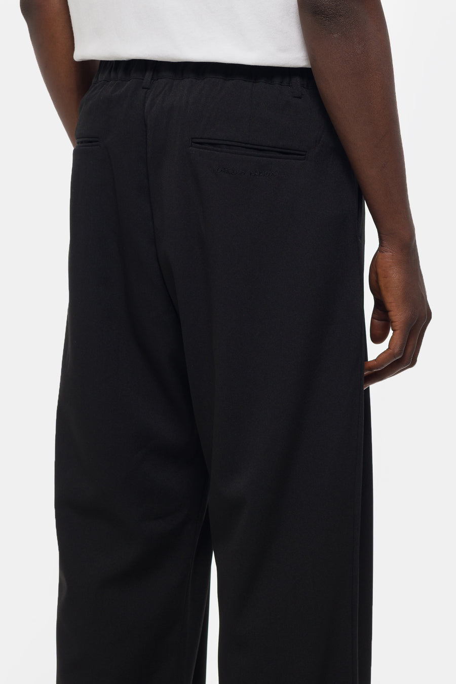 Estudio Niksen Pintuck Maxi Trouser in Black - Notre