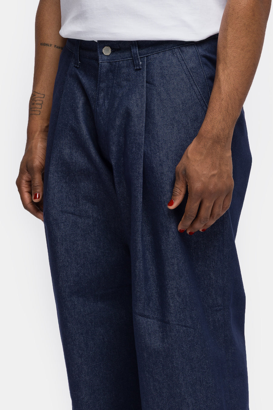 Estudio Niksen Pintuck Wide Jean in Indigo - Notre