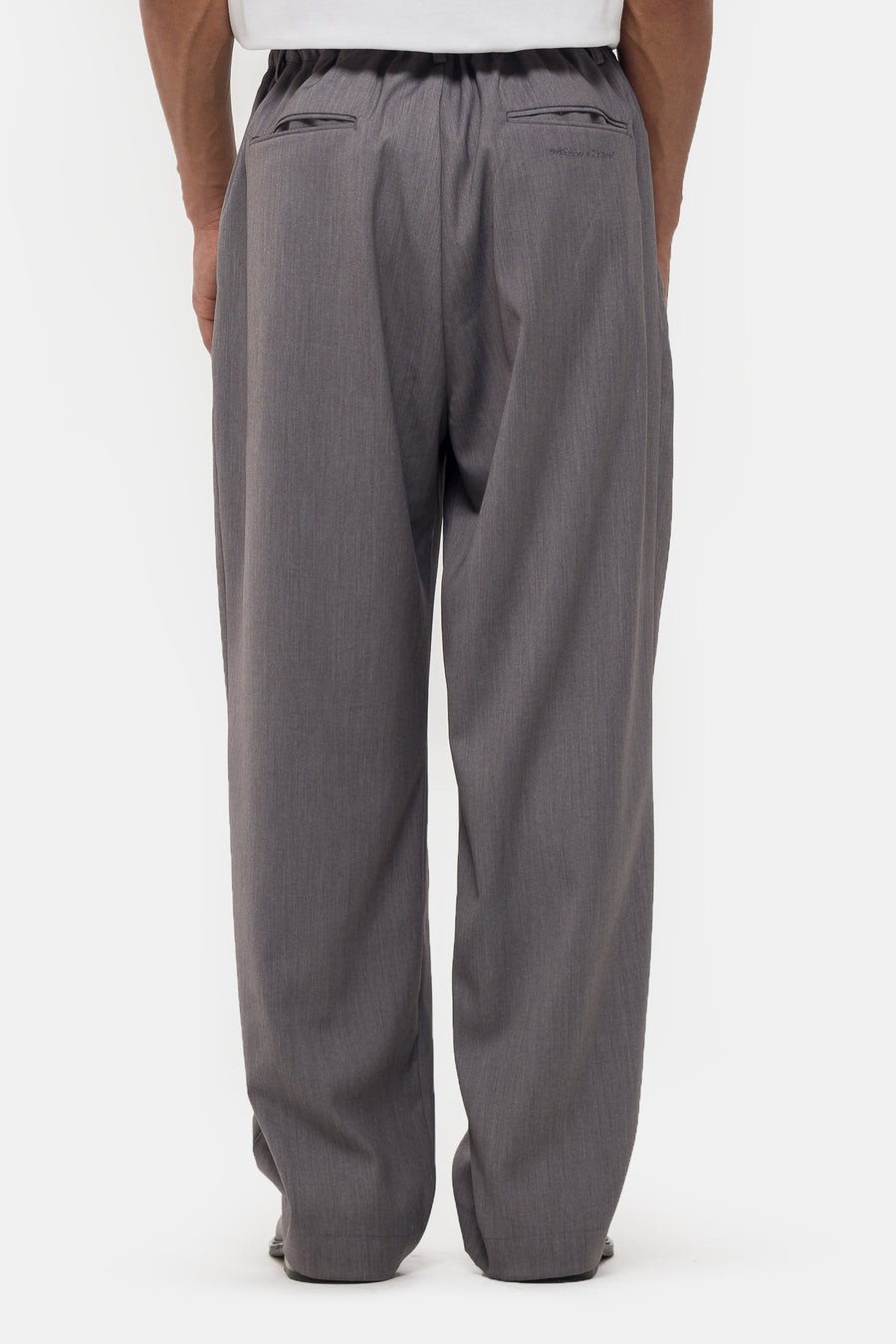 Estudio Niksen Pintuck Wide Trouser in Grey - Notre